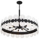 Boca 10 Light 35.5 inch Matte Black Chandelier Ceiling Light