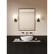 Millie 1 Light 7.28 inch Matte Black Bathroom Wall Light