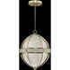 Mirage 3 Light 18.75 inch Gold Pendant Ceiling Light