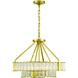 Farris 6 Light 24.5 inch Aged Brass Chandelier Ceiling Light