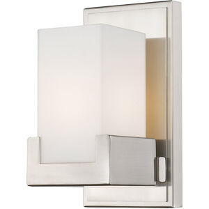 Peak LED 4.5 inch Brushed Nickel Wall Sconce Wall Light