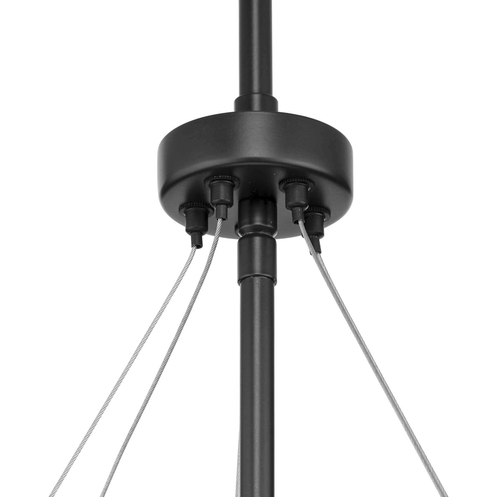 Saucedo 5 Light 24.5 inch Matte Black Pendant Ceiling Light, Design Series