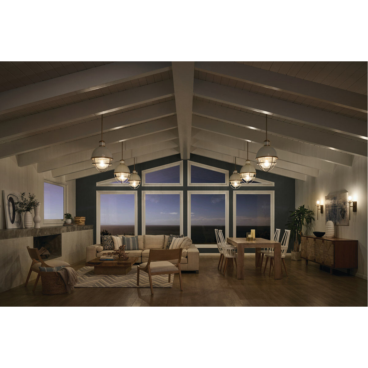 Tollis 1 Light 16 inch Natural Brass Pendant Ceiling Light