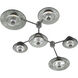 Atmosphere Cirrus LED 66.8 inch Flat Bronze Sconce/Flush Mount Ceiling Light in 3000K LED, Clear Granite, Hub & Spoke