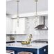 Textile Collection - Chloe Family LED 5 inch Brushed Brass Pendant Ceiling Light