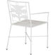 Las Palmas Gesso White Armchair, Marjorie Skouras Collection