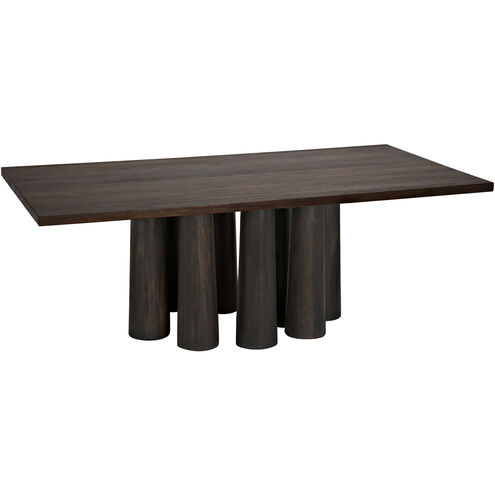 Severity 84 X 44 inch Dark Walnut & Ebony Dining Table