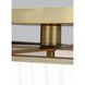 Esther 4 Light 14.25 inch Time Worn Brass Flush Mount Ceiling Light