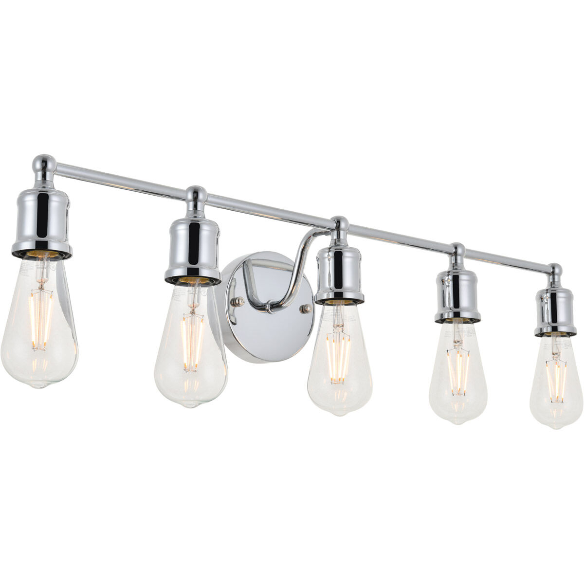 Serif 5 Light 29 inch Chrome Wall Sconce Wall Light