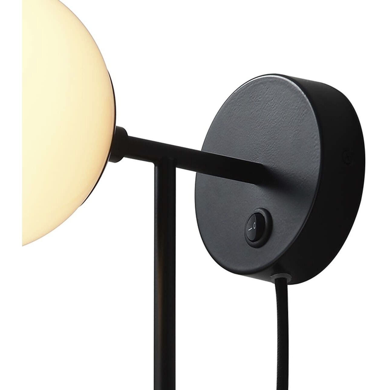 Duo LED 6 inch Matte Black Sconce Wall Light