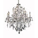 St. Francis 12 Light 28 inch Chrome Dining Chandelier Ceiling Light in Royal Cut