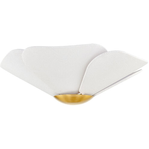 Madeline LED 18 inch Aged Brass Flush Mount Ceiling Light