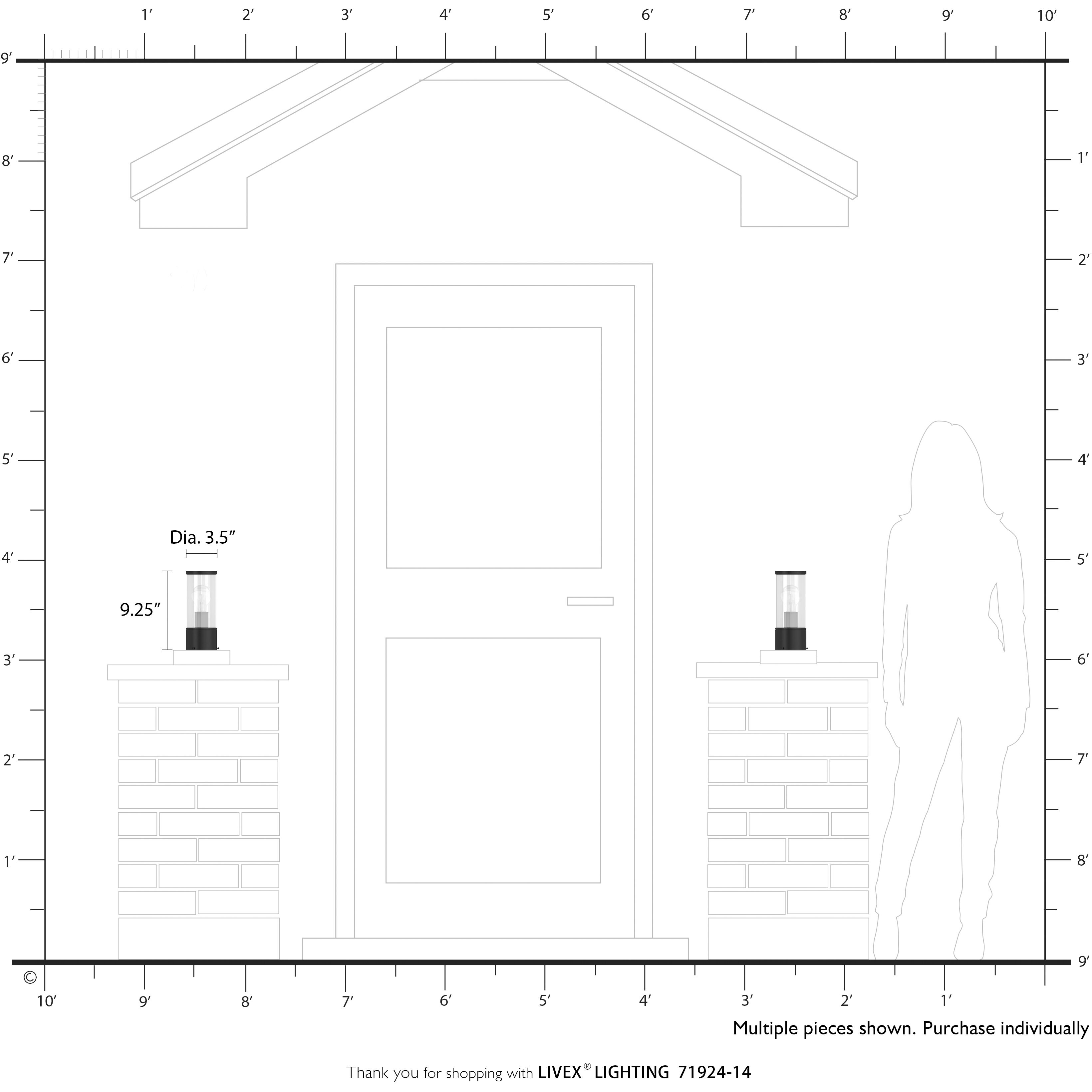 Atlantic 1 Light 9.25 inch Textured Black with Antique Silver Finish Accents Outdoor Small Post Top Lantern