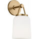 Richard June Liora 1 Light 5.21 inch Estate Brass Wall Sconce Wall Light