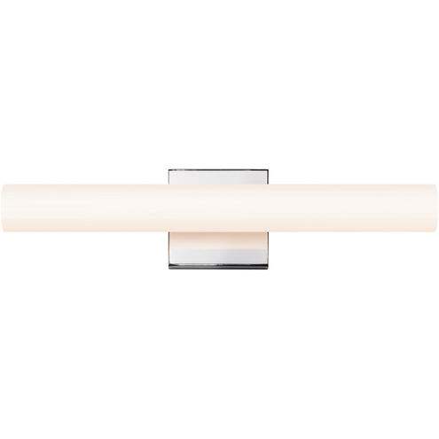 Tubo Slim LED 18 inch Polished Chrome Bath Bar Wall Light with Flat Trim
