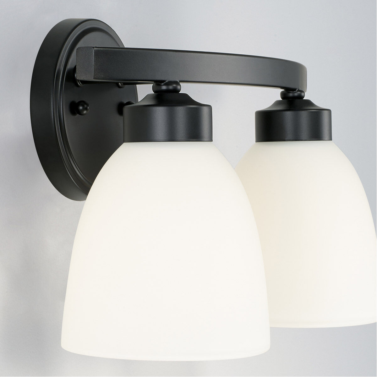 Jameson 2 Light 13 inch Matte Black Vanity Light Wall Light