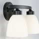 Jameson 2 Light 13 inch Matte Black Vanity Light Wall Light