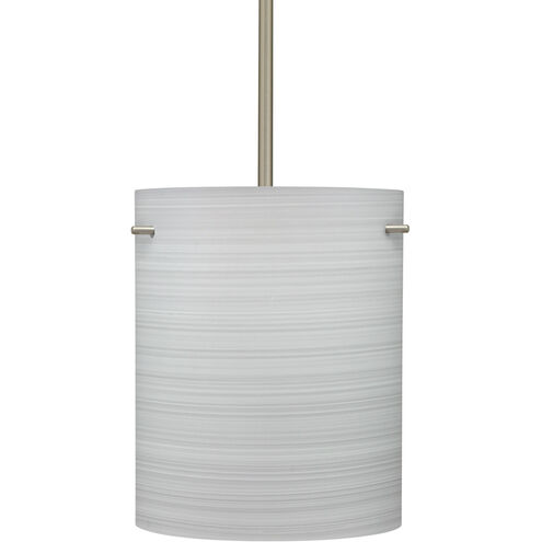 Tamburo 8 LED Satin Nickel Stem Pendant Ceiling Light