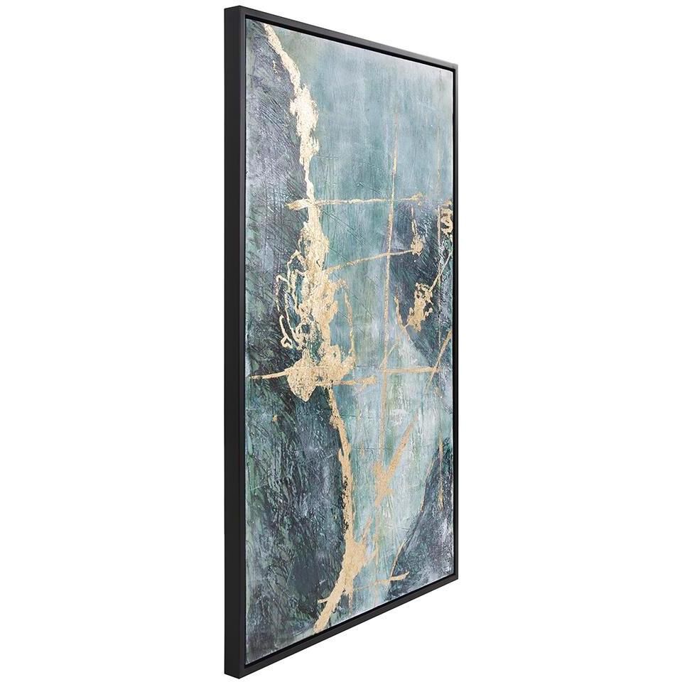 Ocean Wave 2 51 X 31 inch Hand Painted Wall Art