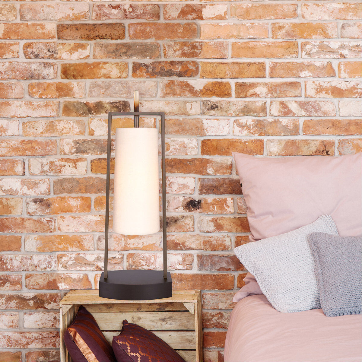 Mila 30.5 inch 90 watt Caramel and Matte Black Table Lamp Portable Light, You Will Remember