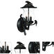 Avian 2 Light 17 inch Black Coral Exterior Wall Mount