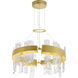 Guadiana LED 24 inch Satin Gold Chandelier Ceiling Light