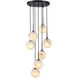 Nightfall 7 Light 18.5 inch Black Pendant Ceiling Light