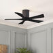 Atlas Irene-5H 42 inch Textured Bronze with Matte Black Blades Flush Mount Paddle Fan, Flush Mounted