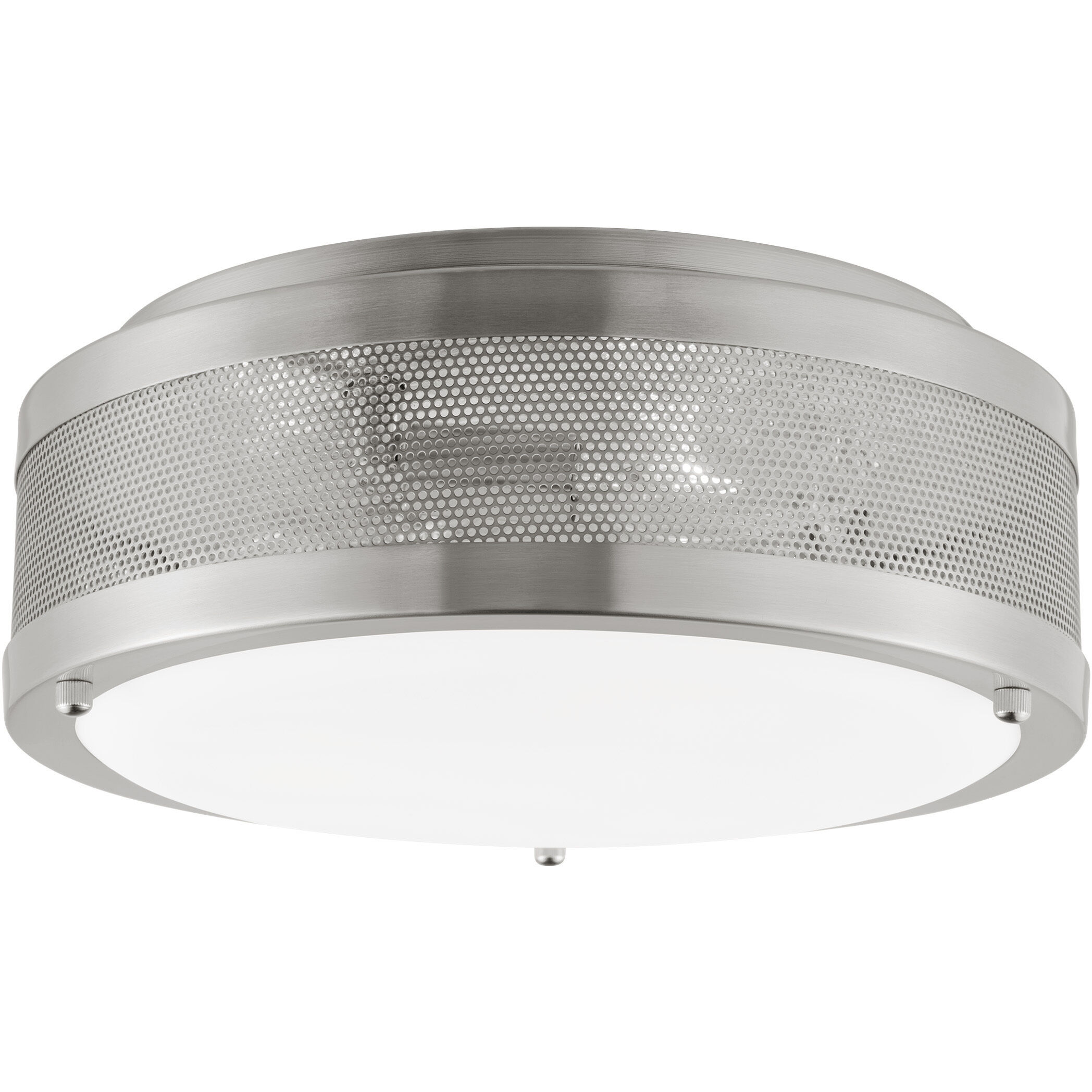 Vander 3 Light 12 inch Brushed Nickel Ceiling Flush Mount Ceiling Light