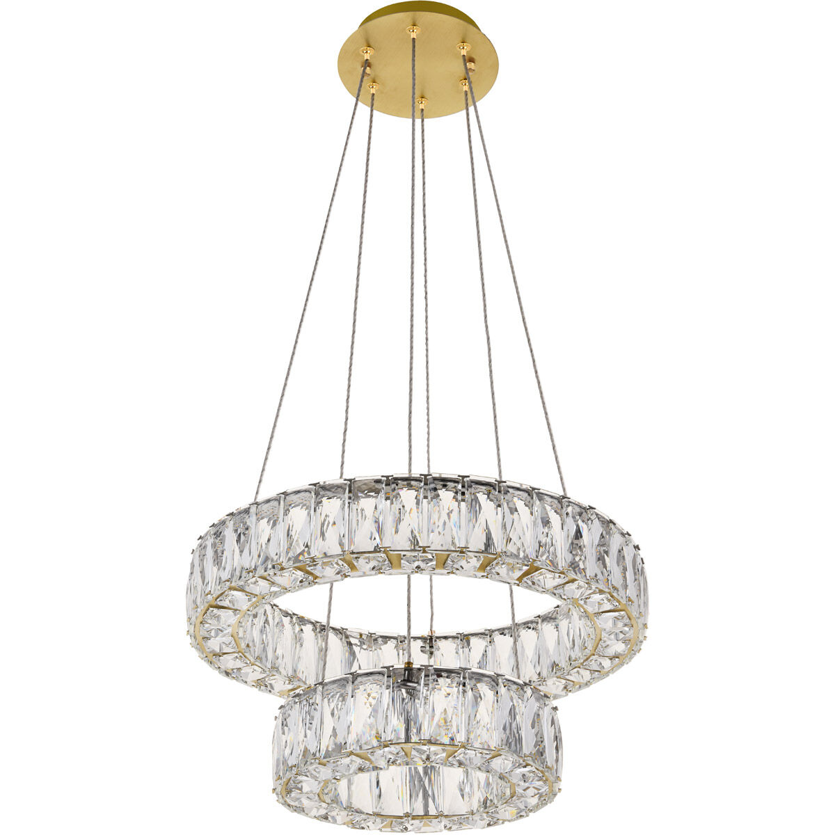 Monroe LED 18 inch Gold Pendant Ceiling Light
