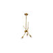 Canada 3 Light 6 inch Gold Chandelier Ceiling Light