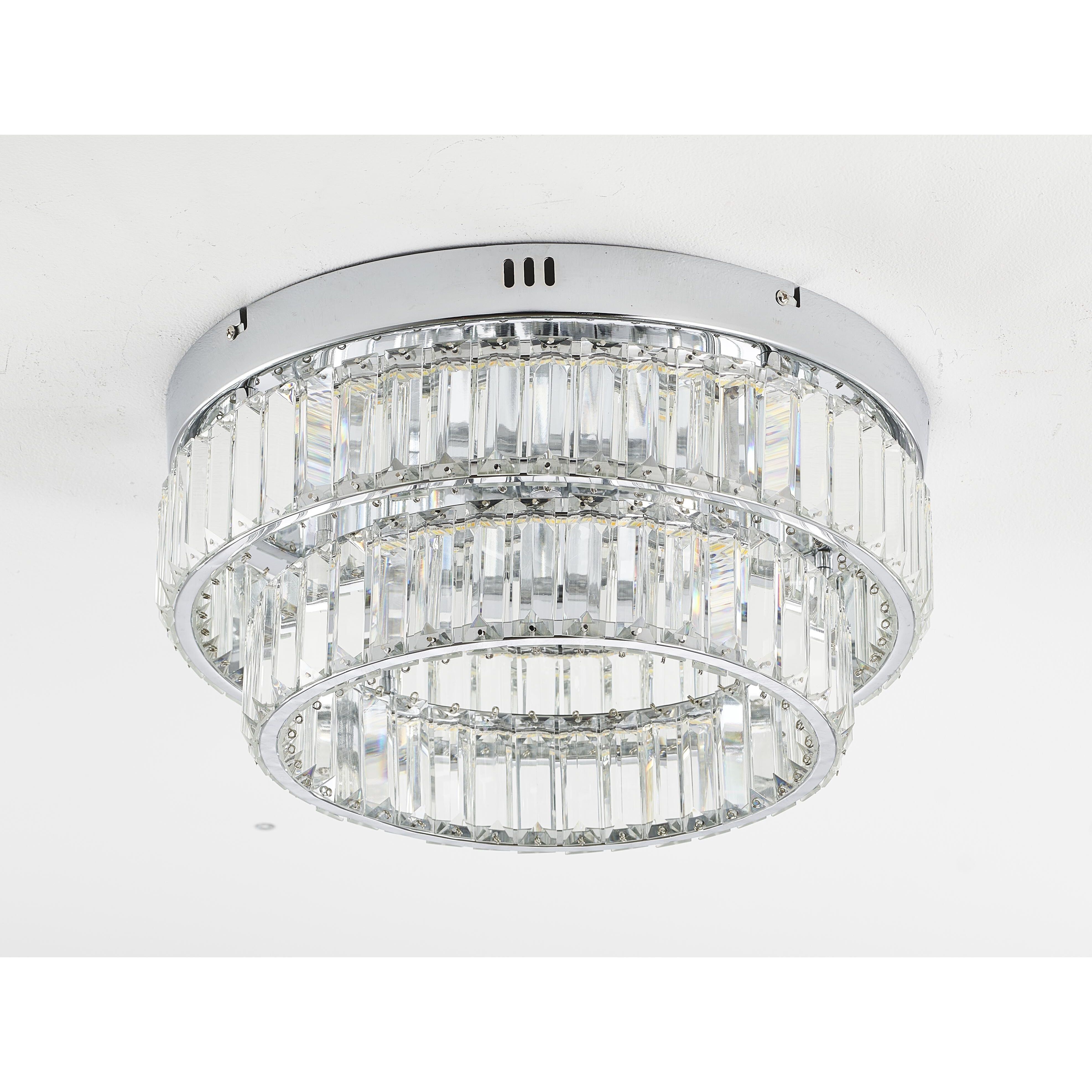 Canada LED 15.75 inch Chrome Flush Mount Ceiling Light