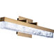 Minx LED 20.5 inch Aged Brass Bath Vanity & Wall Light in 21in.