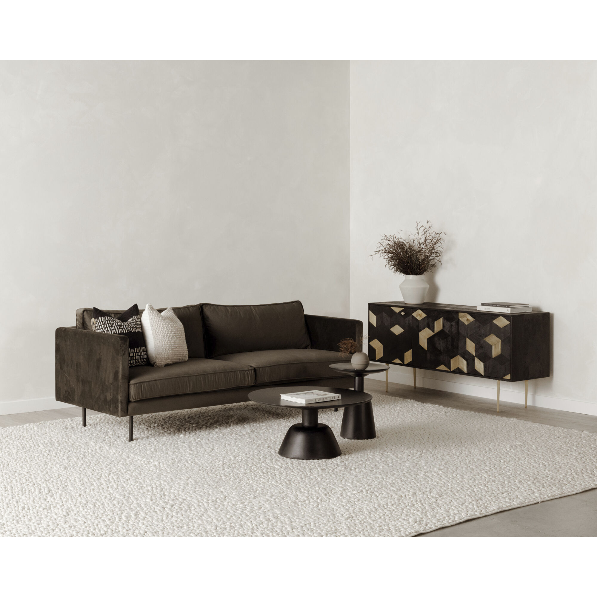 Nels 18 X 16 inch Grey End Table