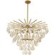 Jacqueline 12 Light 42 inch Antique Brass Chandelier Ceiling Light, Large