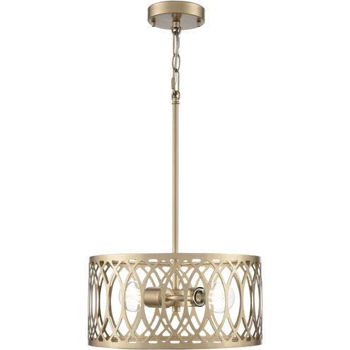 Arelyn 2 Light 13 inch Painted Modern Gold Indoor Pendant Ceiling Light