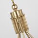 Fisher Weisman Sutton LED 34.25 inch Antique-Burnished Brass Chandelier Ceiling Light