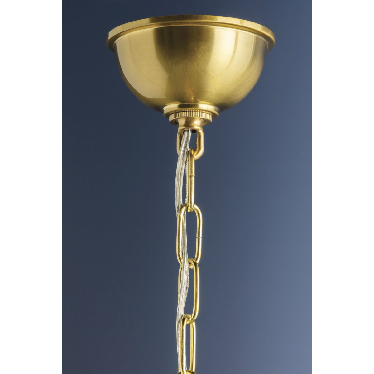 Roundout 9 Light 26 inch Aged Brass Pendant Ceiling Light