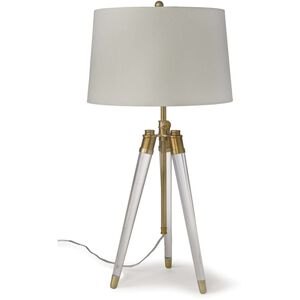 Brigitte 42 inch 150.00 watt Natural Brass / Clear Table Lamps Portable Light