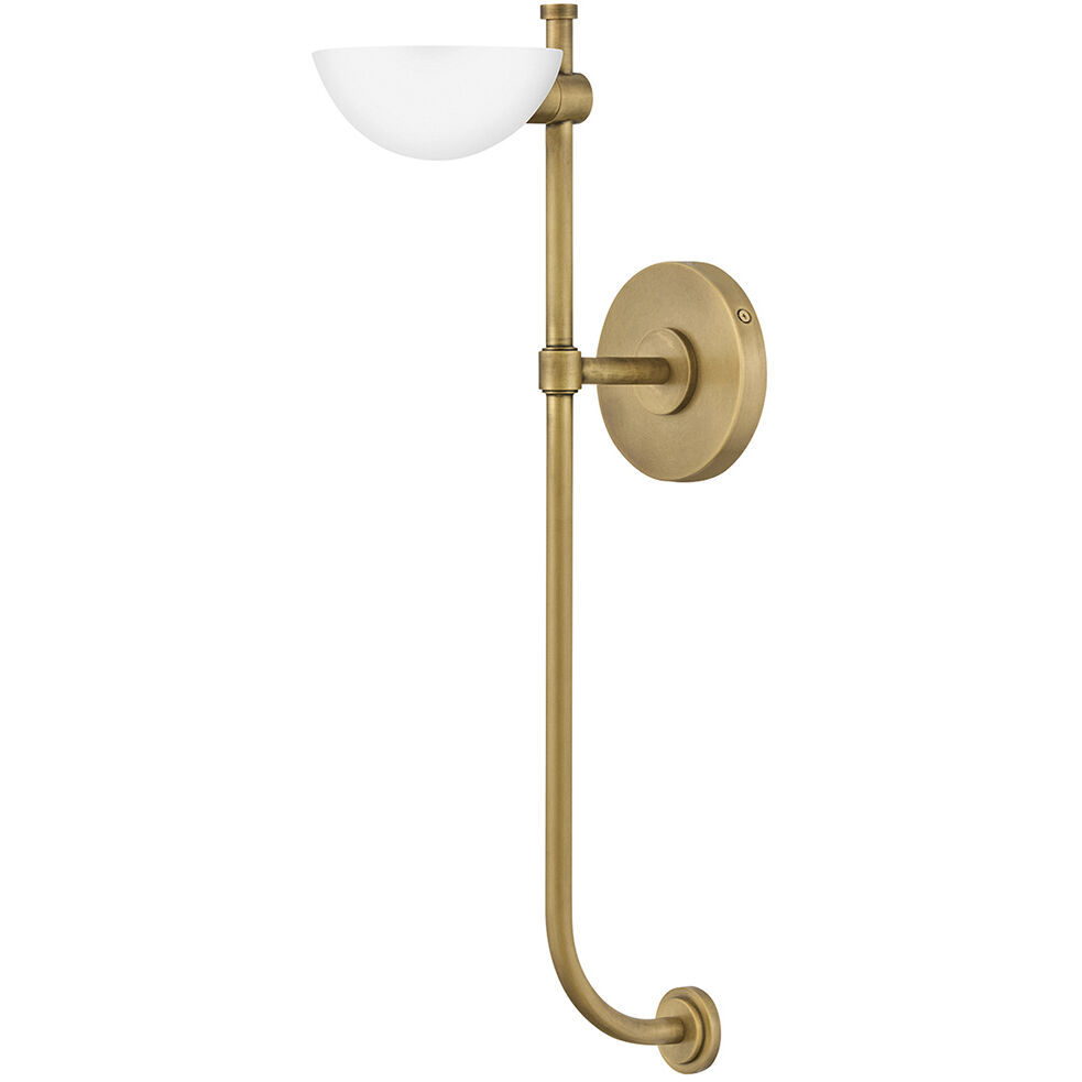 Merit 1 Light 5 inch Heritage Brass Sconce Wall Light