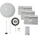 Accessory LED LED Integrated Weathered Copper Powder Coat Fan Light Kits
