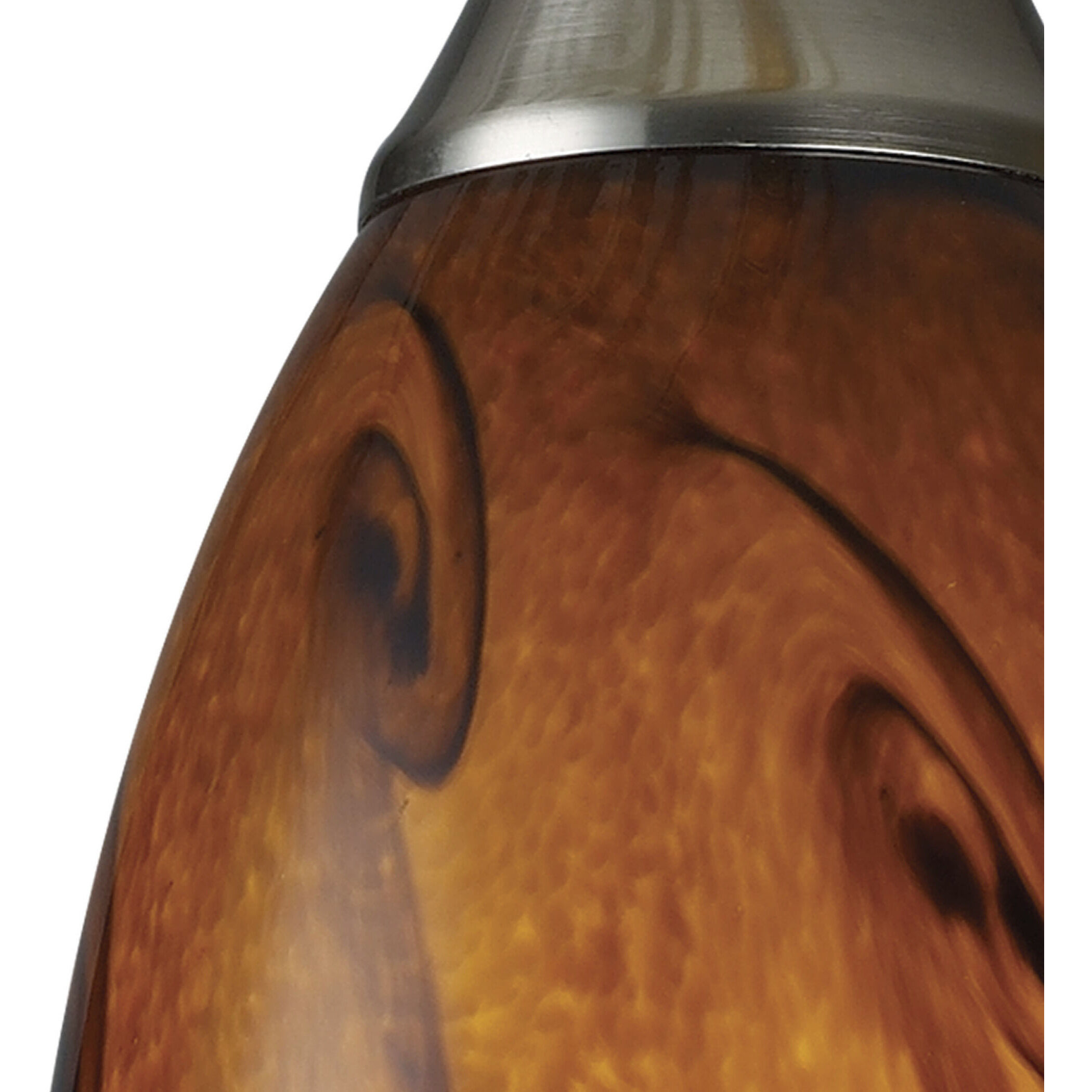 Galaxy 1 Light 5 inch Satin Nickel Mini Pendant Ceiling Light