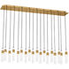 Sean Lavin Lassell 20 Light 10.8 inch Natural Brass Chandelier Ceiling Light in 120V