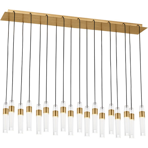 Sean Lavin Lassell 20 Light 10.8 inch Natural Brass Chandelier Ceiling Light in 120V