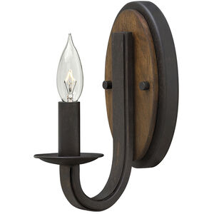 Bastille LED 5 inch Vintage Bronze with Aged Chestnut Indoor Wall Sconce Wall Light