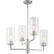 Acacia 4 Light 24 inch Brushed Nickel Chandelier Ceiling Light