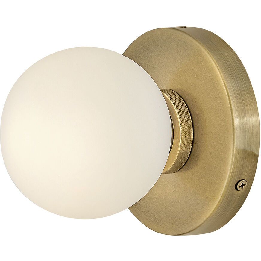 Audrey LED 5.25 inch Heritage Brass Bath Light Wall Light