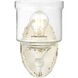 Keating 1 Light 5.88 inch Antique Ivory Wall Sconce Wall Light