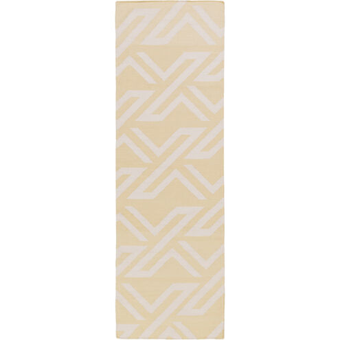 Galvany 96 X 30 inch Khaki, Cream Rug