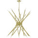 Soho 20 Light 38 inch Satin Brass Chandelier Ceiling Light, Large